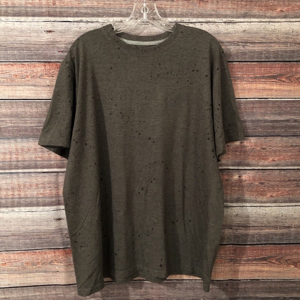 Mens Nike Size XL Gray Black Spotted T-shirt